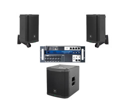 Акустична система 2 колонки JBL PRX908 із сабвуфером + мікшер Акустична система 2 колонки JBL PRX908 із сабвуфером + мікшер